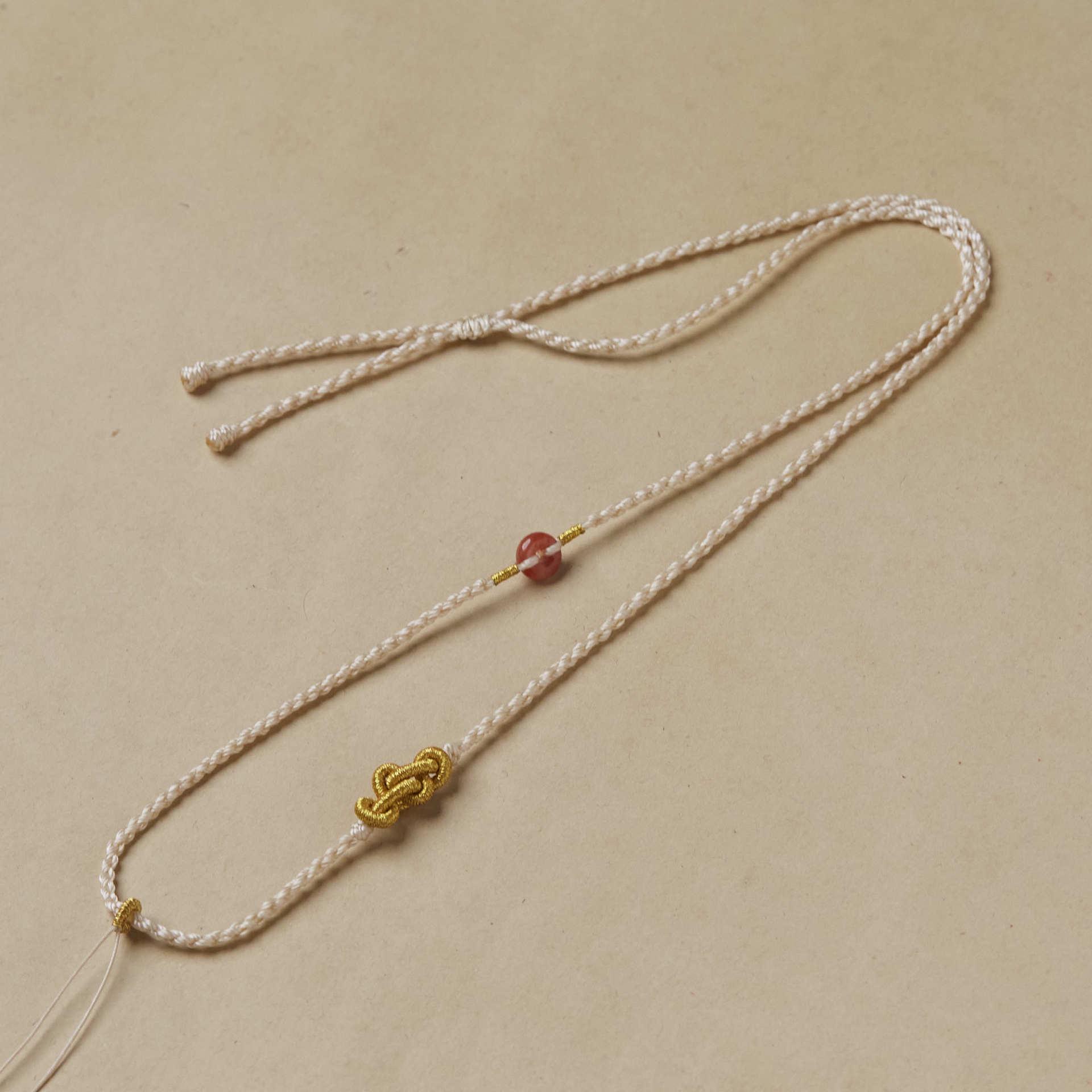 

Handmade Adjustable Hetian Jade Pendant Necklace Standard Size