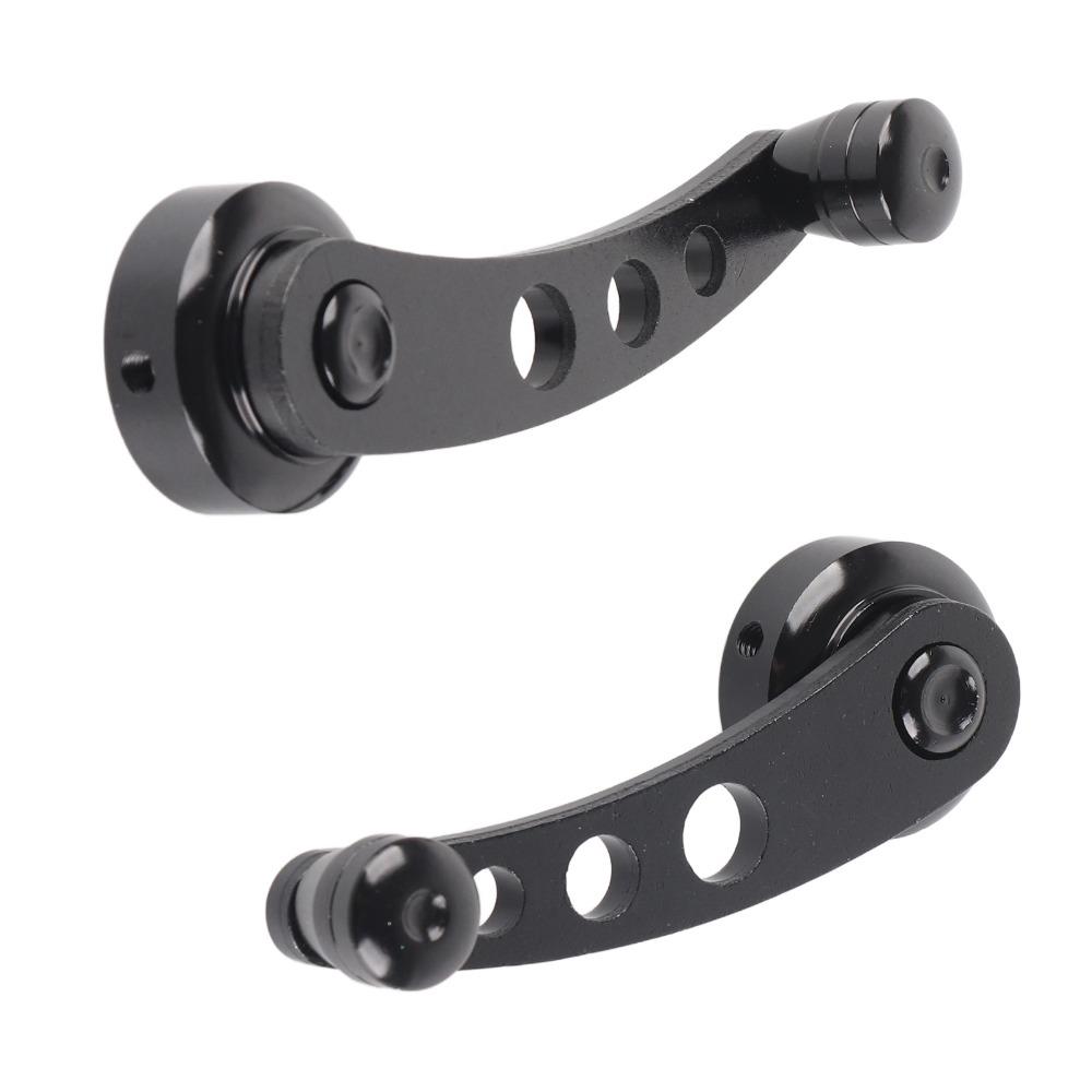 Black Window Winder Aluminum Alloy Window Handle Replacement  for Sedan, Truck, Classic Car