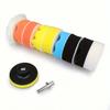 3 Inch Car Polishing Sponge Pad Kit, 11/22Pcs Buffing Pads with Drill Adapter for Auto Motorcycle Waxing & Scratch Removal