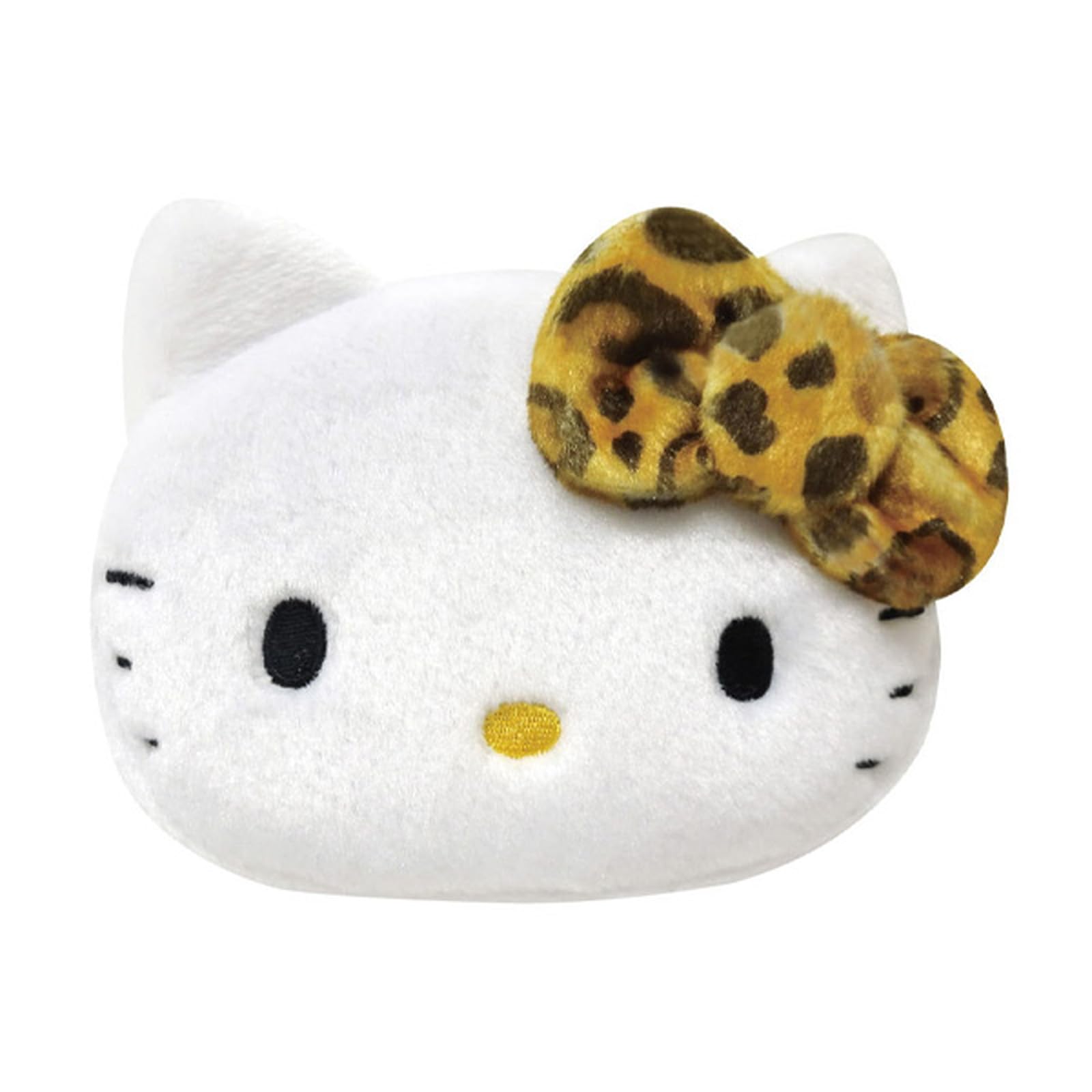 

K Company Hello Kitty Print Face Pouch Brown H12 x W16 x D6cm (Leopard Series) KTH-FP-BR білий