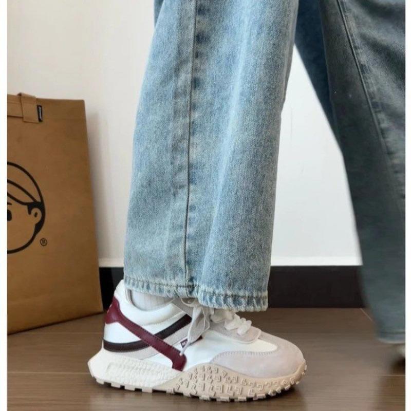 Platform Dad Shoes Women's 2025 Spring and Autumn New Inner Height Increase Forrest Gump Shoes Versatile Casual Sports Women's Shoes Breathabl