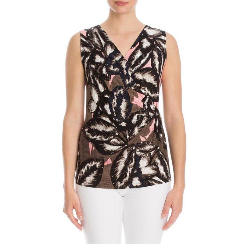 

Rayon Knitted Vest Spring/Summer Base Clothing European and American plus Size Women s Clothes Plaid Slim Looking inside and outside Can Wear Elegant Flower color of leaves S