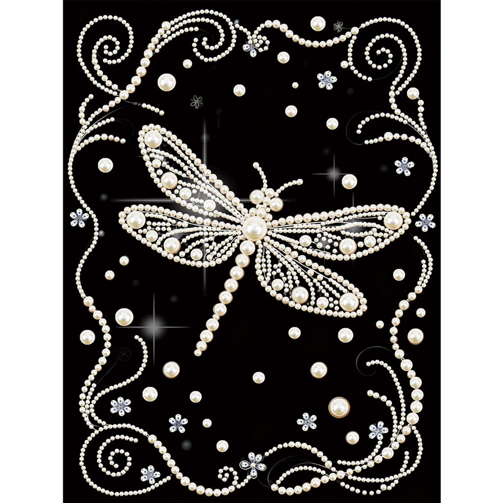 DIY Pearl Painting Kit for Adults Beginners Home Wall Decor Pearl Gem Paintings Picture Arts Craft 30x40cm Without Frame