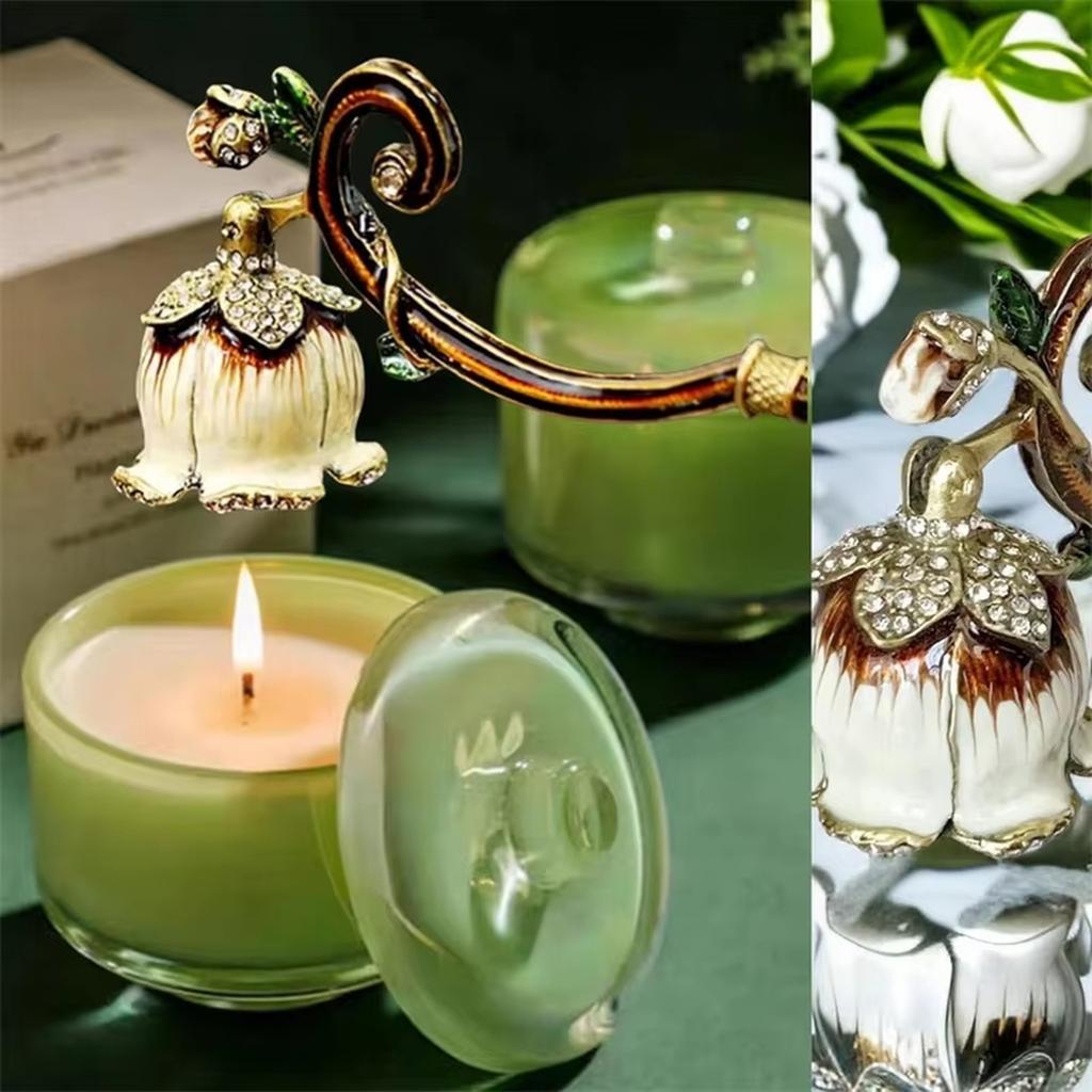 Elegante Kaarsendover Kaarsendover Lange Handgreep Kaarsaccessoire Metaal Pit Vlamdover Pitdover Woondecoratie Cadeau