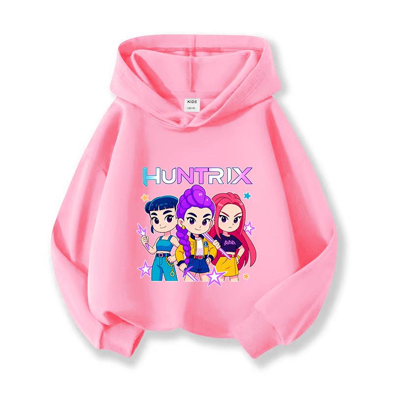 2025 Hot Anime K-Pop Loveliness Demon Hunters Thickened in Autumn and Winter  Harajuku Hip Hop  Hoodie