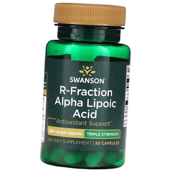 

R-фракция альфа-липоевой кислоты, R-Fraction Alpha Lipoic Acid Triple Strength 300, Swanson 30капс (70280054) 30caps