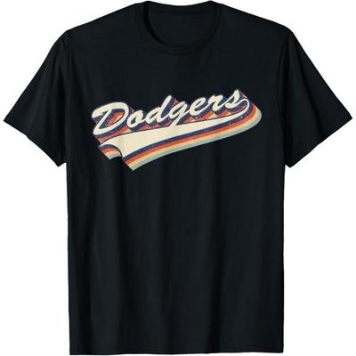 Vintage Dodgers Name Retro Style 70s 80s 90s Gift Men Women T-Shirt