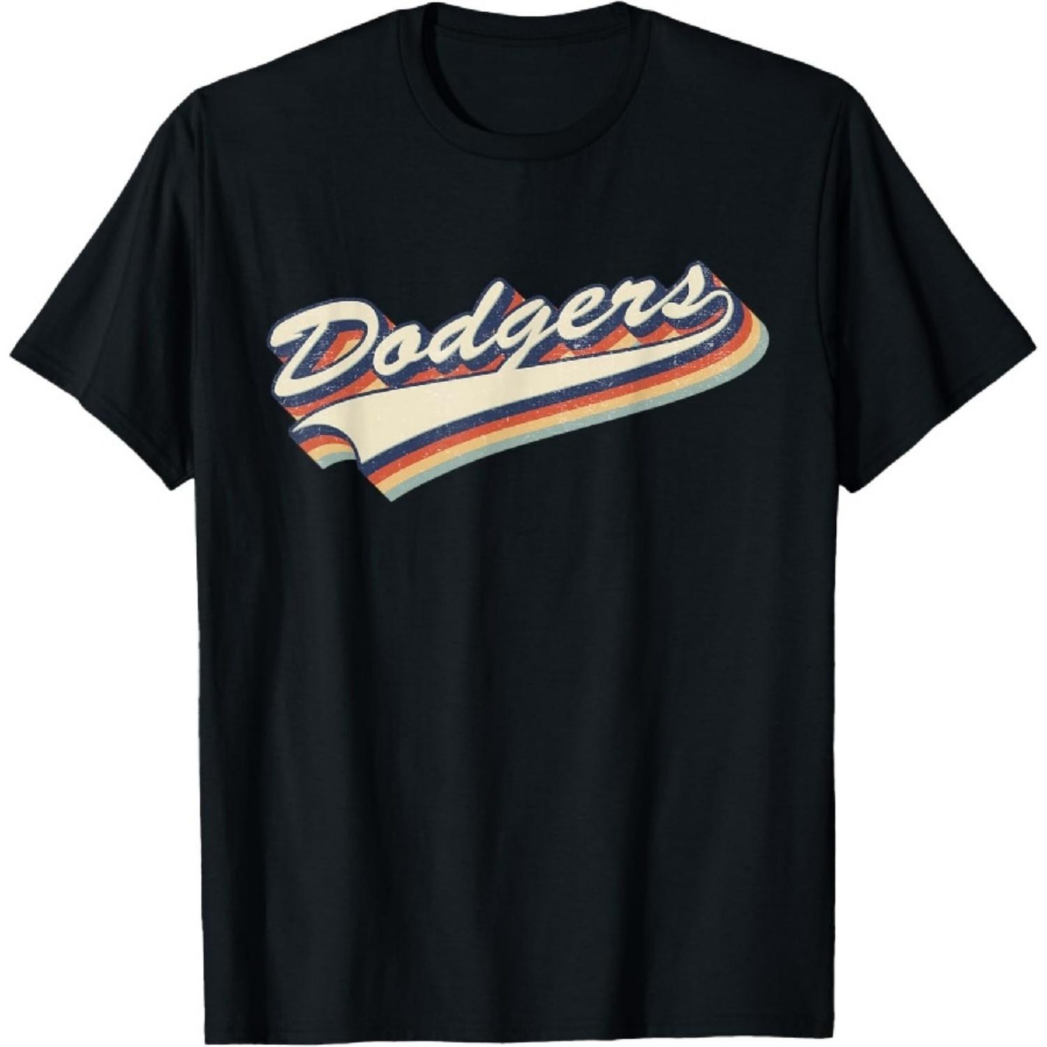 Винтажная футболка Dodgers Name в стиле ретро 70-х, 80-х, 90-х годов, подарок для мужчин и женщин XXXXXL чёрный