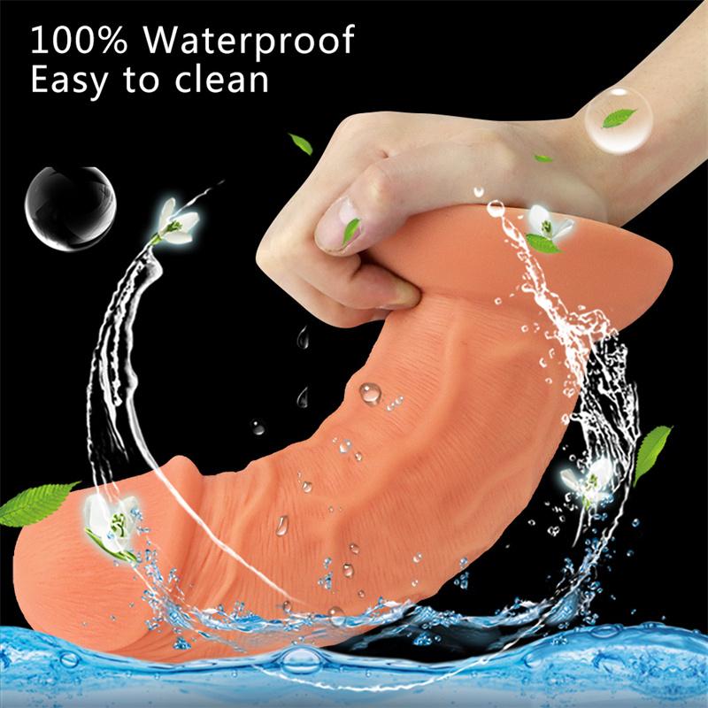 Female Silicone 6.5cm Egg-free Stubby Giant Cock Big Male Simulation Penis Penis Super Large Vagina Props