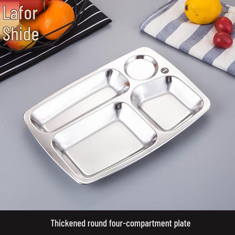 

Stainless Steel Divided Meal Tray