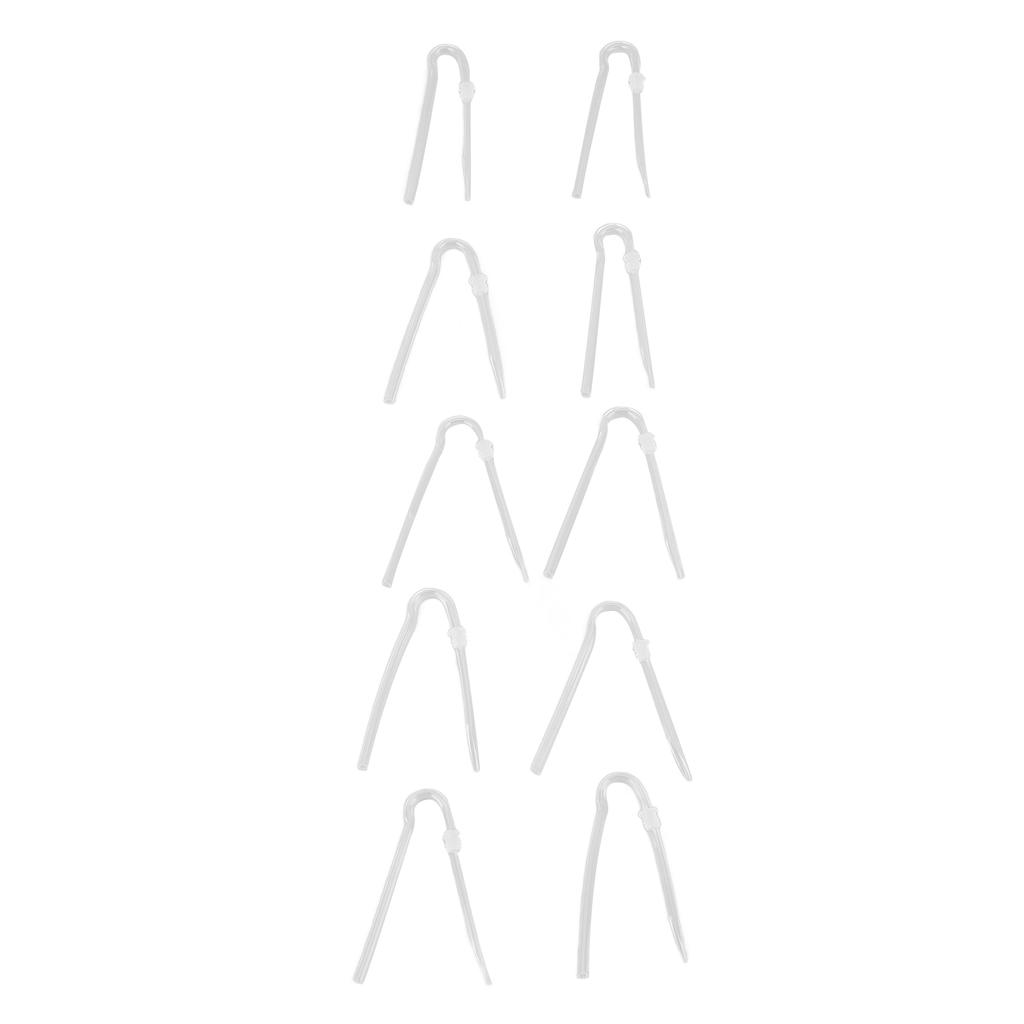 10pcs Sound Aid Tube R Type Prevent Earwax PVC Sound Amplifiers Earmold Tubing Set