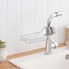 Kitchen stainless steel faucet rack, dishwashing sink sink drain rack, sponge brush rag storage rack