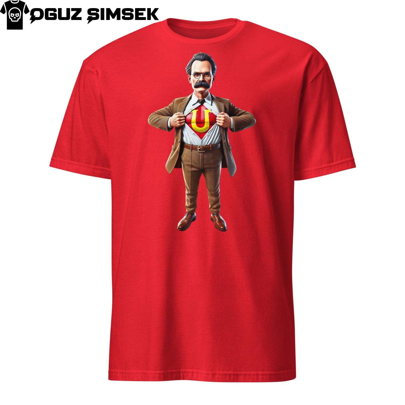 Nietzsche Übermensch Graphic T-Shirt Mens Womens Tees Top | Sizes S-3XL | Unique Philosophy Design 4XL