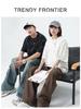 Kunhai Pengyun Men's Trendy Fake Two-Piece Summer T-Shirt with Personality Print