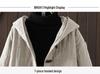 2025 Winter Quilted Retro Horn Button Cotton Linen Jacket