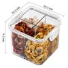 Transparent Plastic Food-Grade Storage Jar for Candy, Tea, Grains, and Cereal