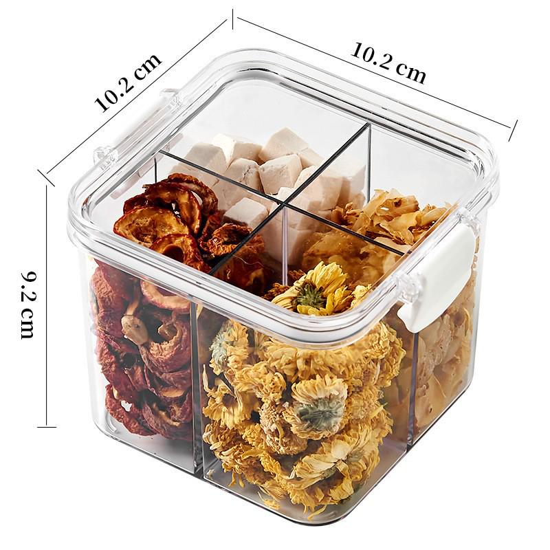Transparent Plastic Food-Grade Storage Jar for Candy, Tea, Grains, and Cereal
