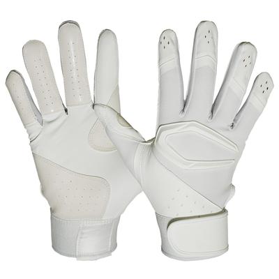 CUTTERS Batting Gloves B444S Power Control Solid Baseball Softball S White 4.0 Two-Handed