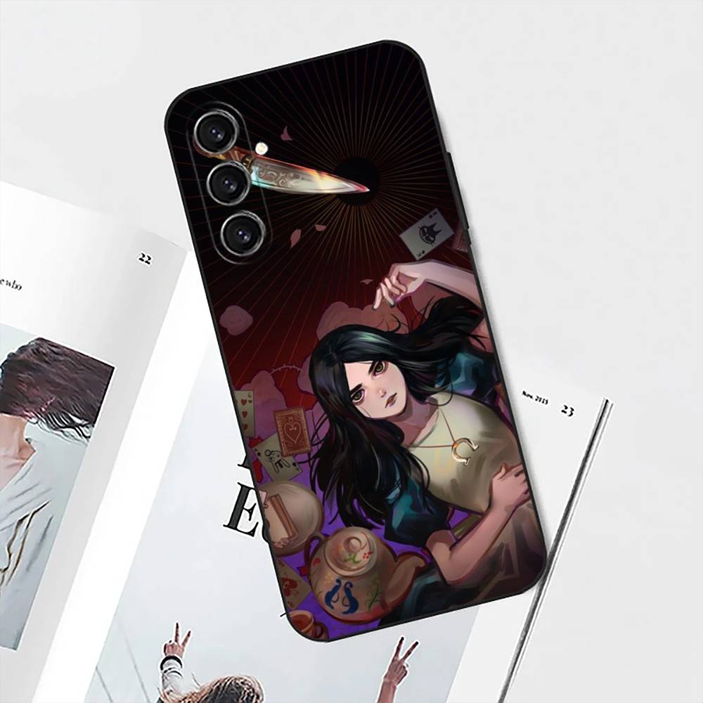 Game A-Alice Madness Returns Phone Case For Samsung S25,S24,S21,S22,S23,S30,Ultra,S20,Plus,Fe,Lite,Note,10 Black Soft Shell