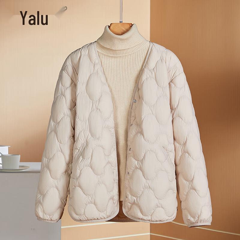 Yalu Women's Lightweight Short V-Neck Down Jacket