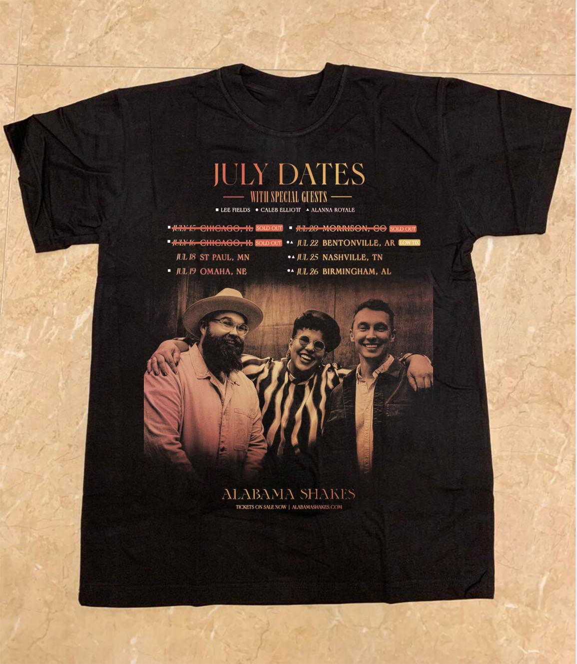 Alabama Shakes Tour July 2025 For Fan Full Size T-shirt K812 S
