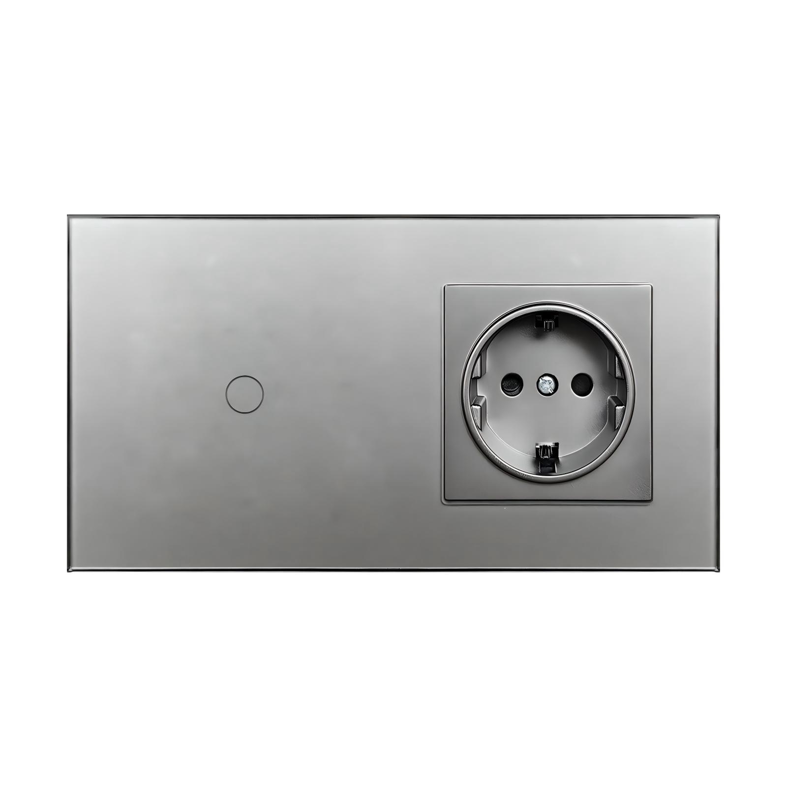 European Standard Zigbee Smart Switch with Graffiti Design, Glass Panel, and Alice Voice Support