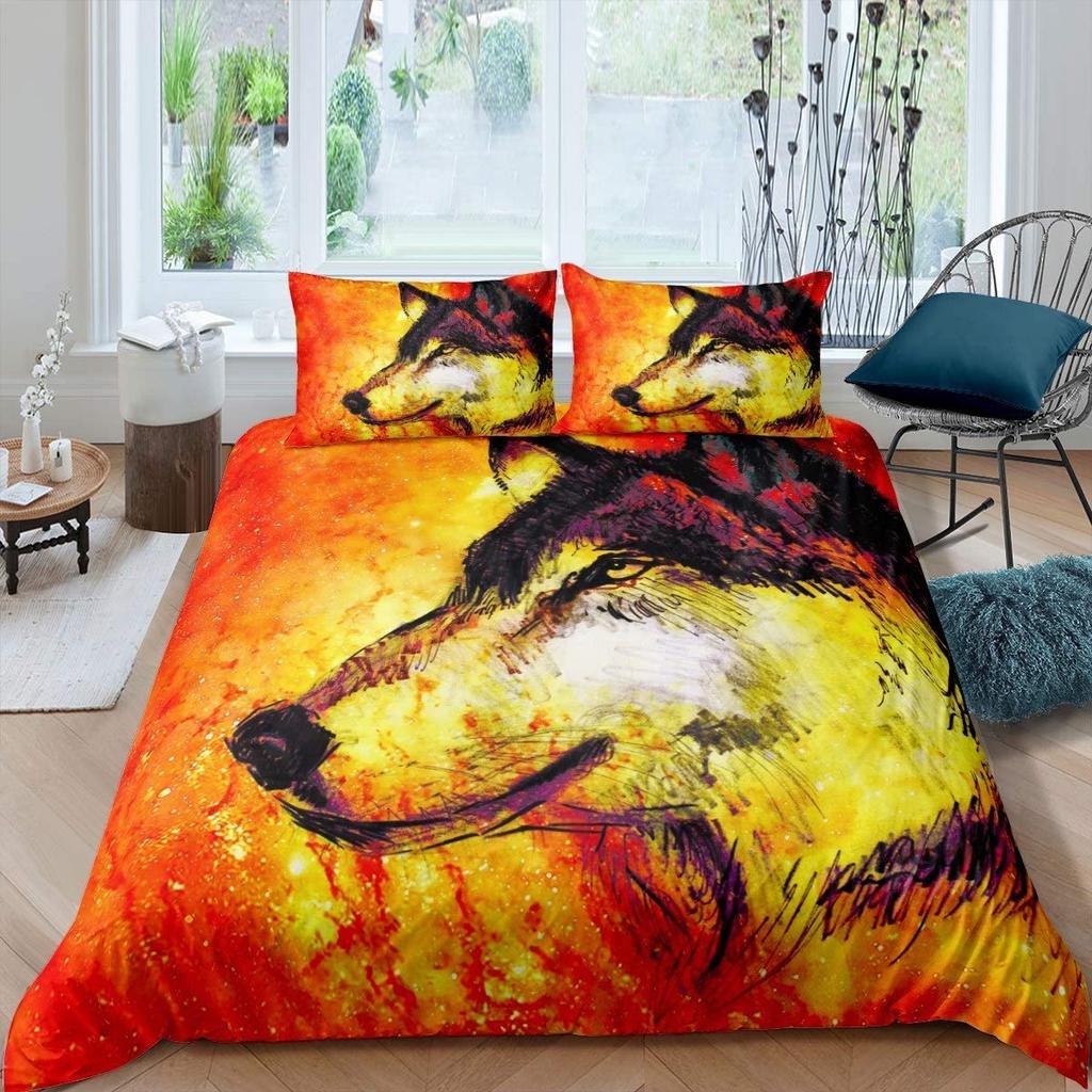 Comforter Boho Wolf - Wildlife Animal Theme