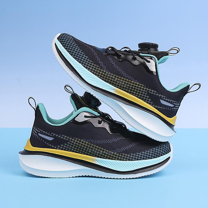 Children's running shoes Red Rabbit Pro Rotary buckle mesh breathable shoes Shock-absorbing sports shoes Racing students Middle and older children's