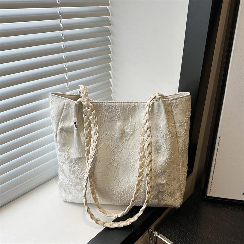 

Summer beautiful casual women s large-capacity shoulder underarm bag simple and sweet handbag women білий