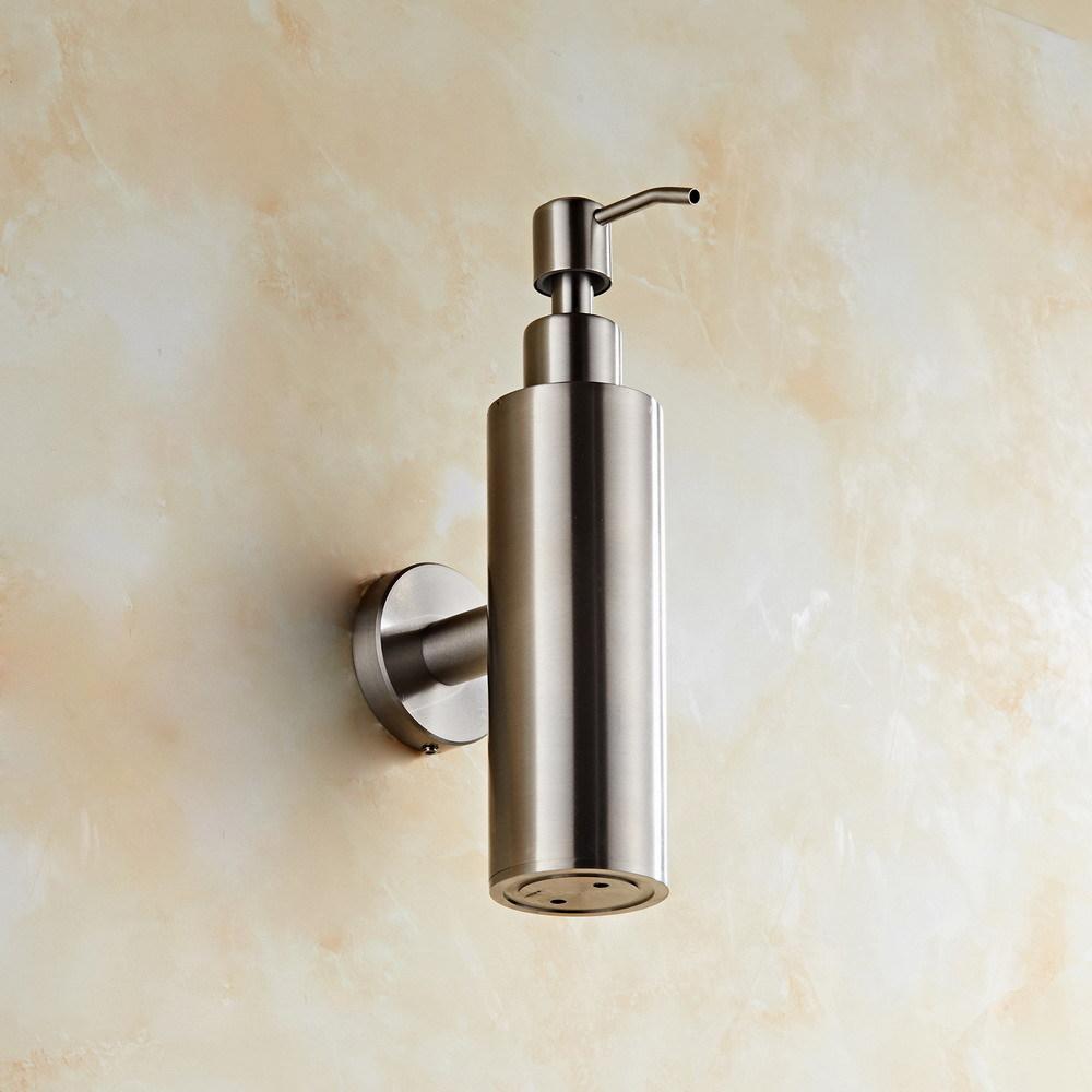304 Stainless Steel Soap Dispenser Black Shower Shampoo Bottle Hotel Wall Hanging Press Hand Sanitizer Bottle