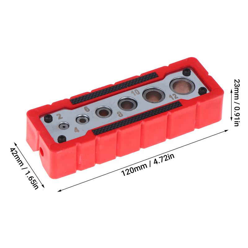 High Precision Multifunctional Hole Puncher 2-12/3-13 Drilling Guide Locator Woodworking Tool for Furniture Installation Work
