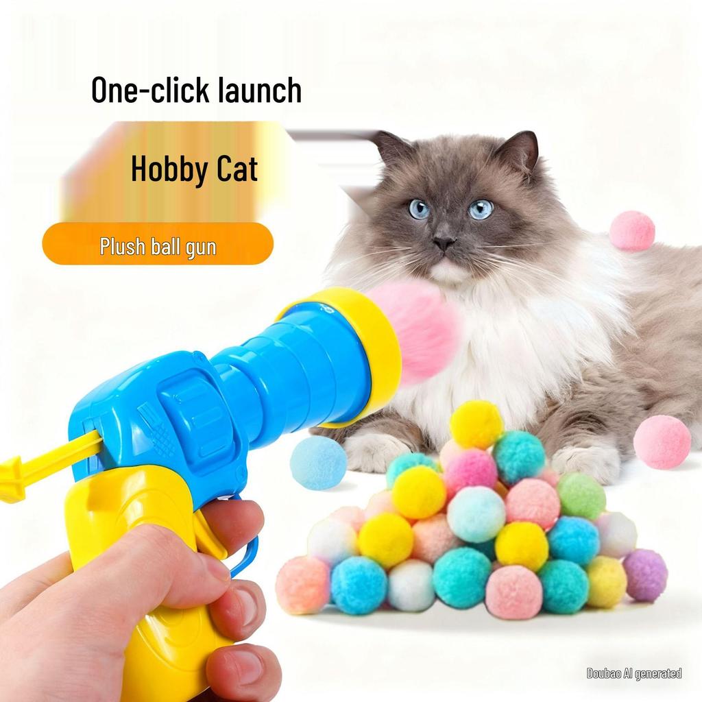 Interactive Cat Toy Launcher for Self-Play