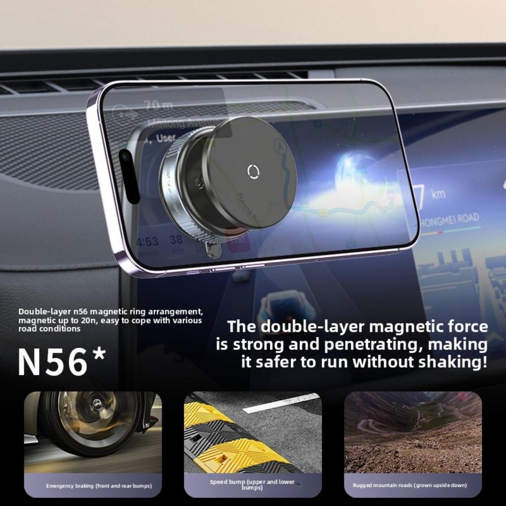 Suport Magnetic Auto cu Ventuză, Nou Suport Leneș de Birou cu Ventuză pentru Navigație Auto