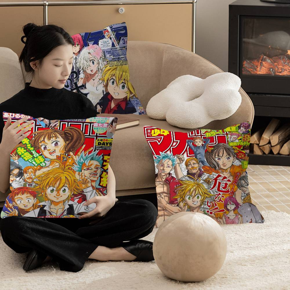 The Seven Deadly Sins Pillow Cover Design Cushion Cover Decor Holiday Decorati