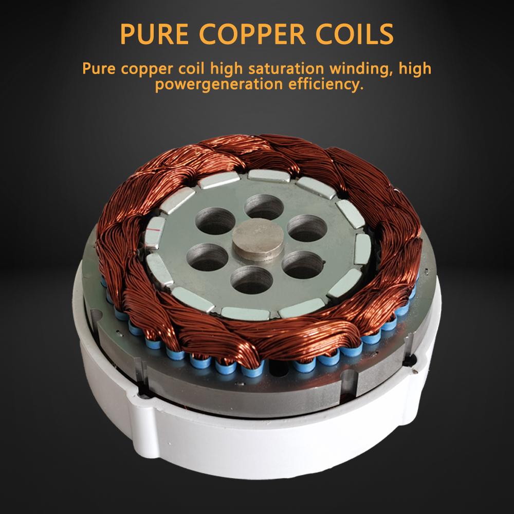 Low Speed 500RPM 10000W 12V 24V 48V 3 Phase Gearlessermanent Magnet Generator AC Alt Pernators For Wind Turbine DIY