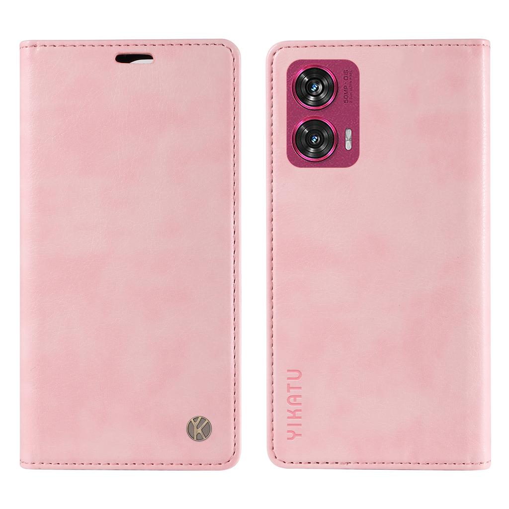 For Motorola Edge 50 Fusion 5G Case Litchi Texture Leather Wallet Phone Cover