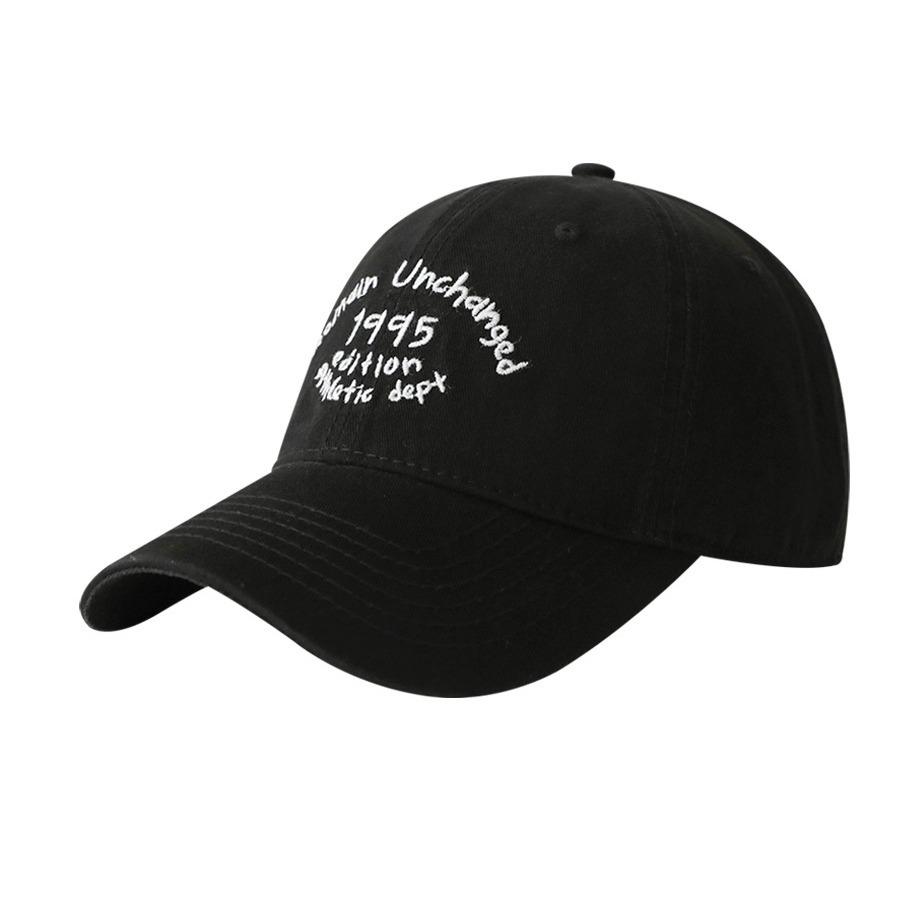 

1995 Embroidered Digital Cotton Baseball Cap For Outdoor Activities Adjustable чорний