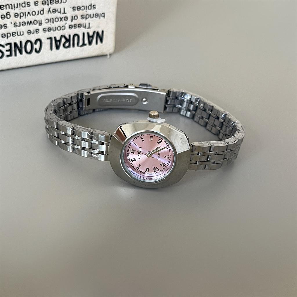 Fashion Medieval Small Gold Watch Watch Femininity Simple Steel Belt Roman Chain