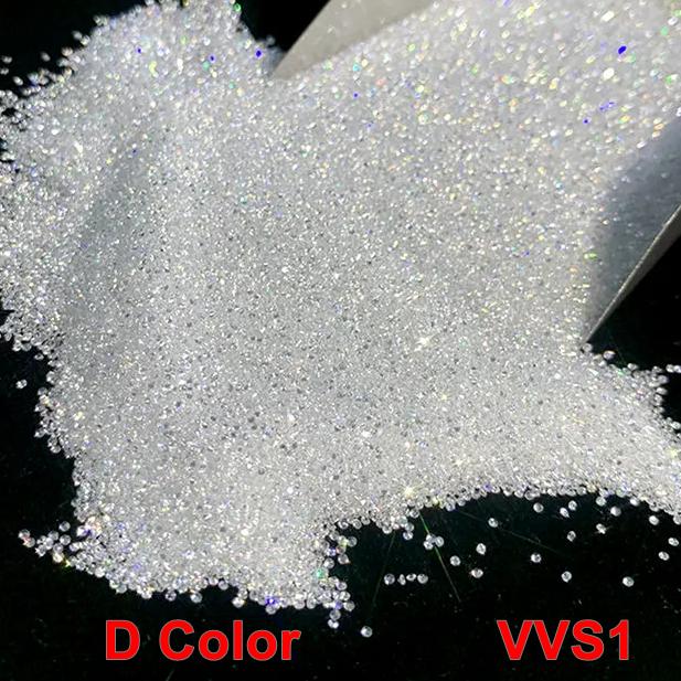 Most Popular Small Mossanite Diamonds White D Color VVS1 Round Brilliant Lab Grown Melee Diamond Loose Mossanite Stone