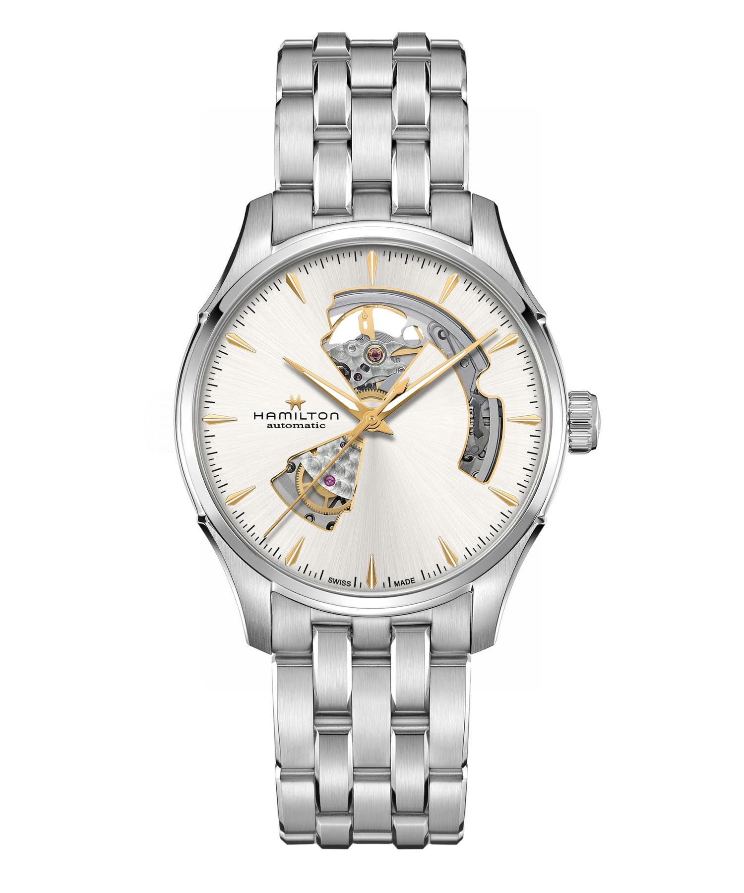 

Годинник HAMILTON зі звичайною гарантією Jazzmaster Skeleton Mechanical Automatic Window H32675151, імпортований [Hamilton] [Звичайний товар]