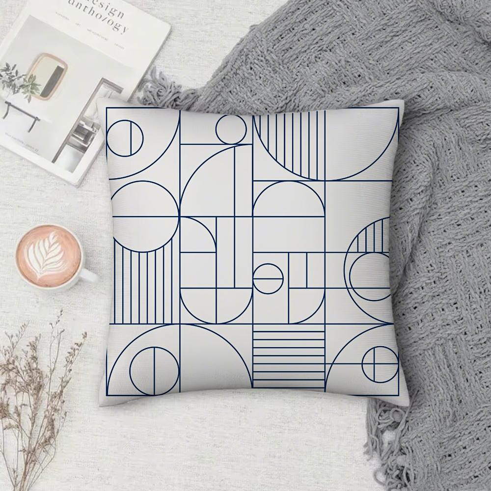 Minimalist Art Pillow Case Cover Square Sofa With For Pattern Comfortable Cushionsuitable Of Room
