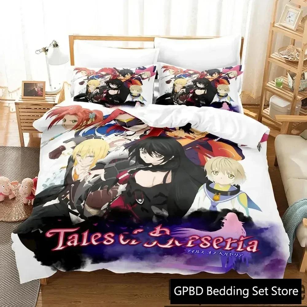 Bettdecke 3D-Druck Tales Of Berseria Bettwäsche-Set Schlafzimmer Weich Modern S Bequem Kinder Und