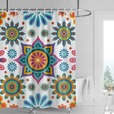Home Decoration Shower Curtains Bathroom Waterproof Curtain Fabric Living Room Modern Nordic Modern Geometric Pattern Simple