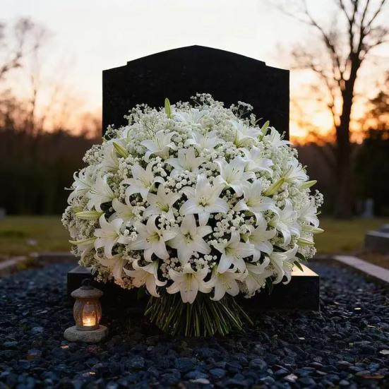 Calla Lily Artificial Flower Bouquet Mixed Calla Lily Baby's Breath Tulip
