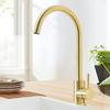 Home Matte Black Kitchen Faucet  Single Handle 360 Degree Rotation Kitchen Crane Hot and Cold Water Mixer Faucet