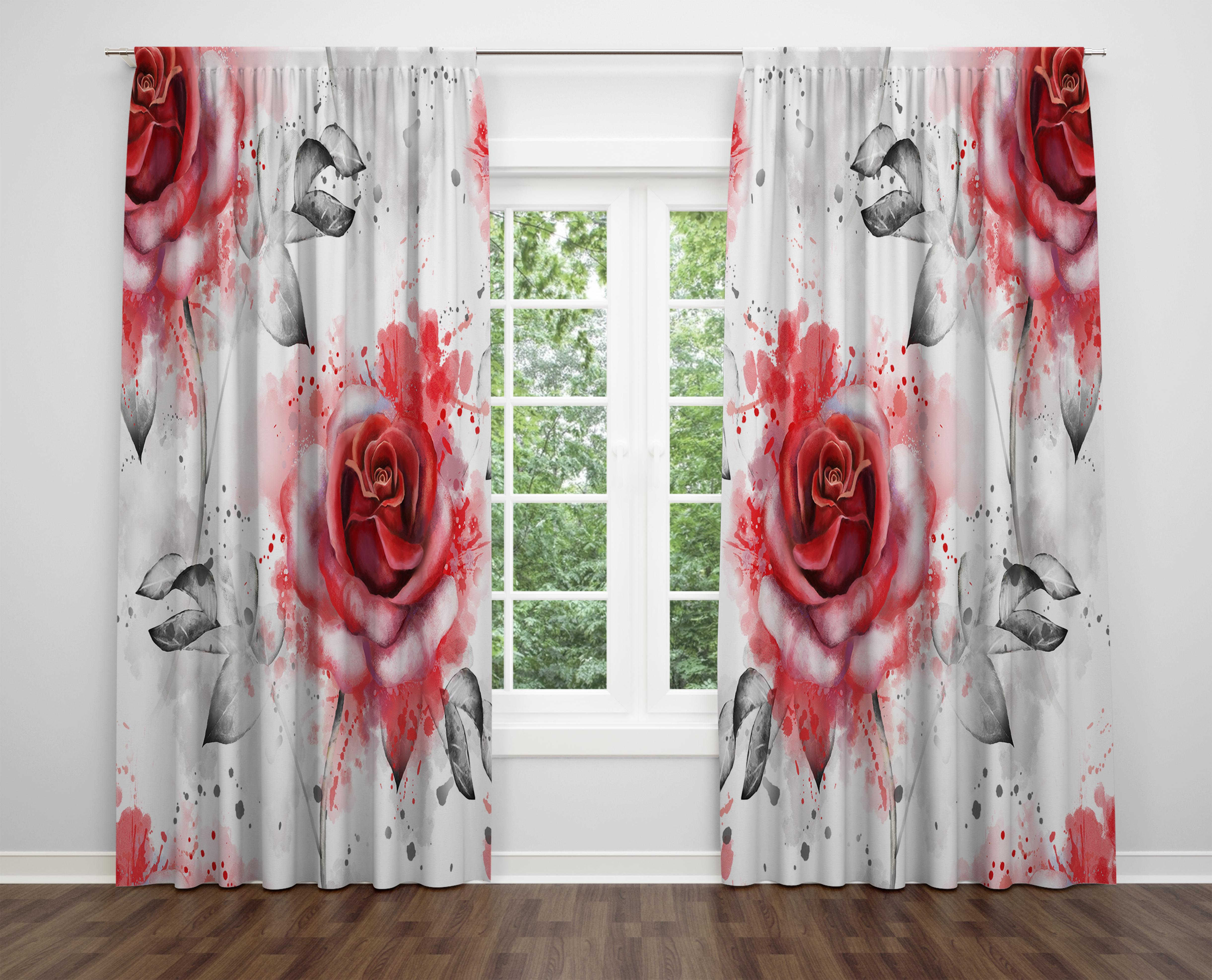 

Декоративний дизайн, високоякісна бавовняна тканина, ви можете вибрати одну або подвійну фіранку з крила 1 piece різнокольоровий