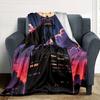 1pc Batman, Cityscape Flannel Blanket Soft Warm Throw for Home, Office, Travel, All-Season Cozy Bedding GiftL1112