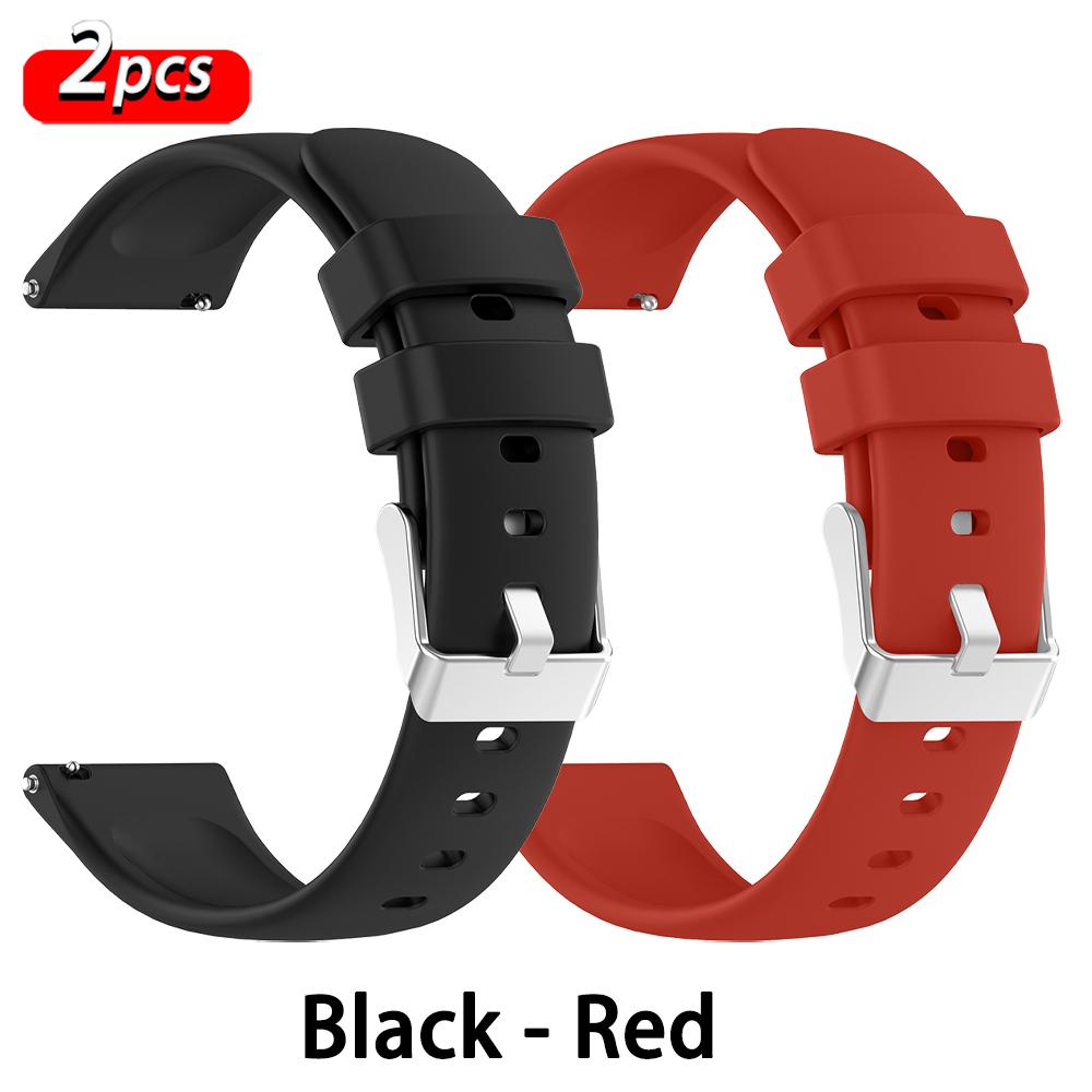 Hot Sell 20MM 22MM Silicone Watch Strap 20/22mm Universal Watchband Wristwatch Band for P22 SmartWatch Other Watches Bracelet 3