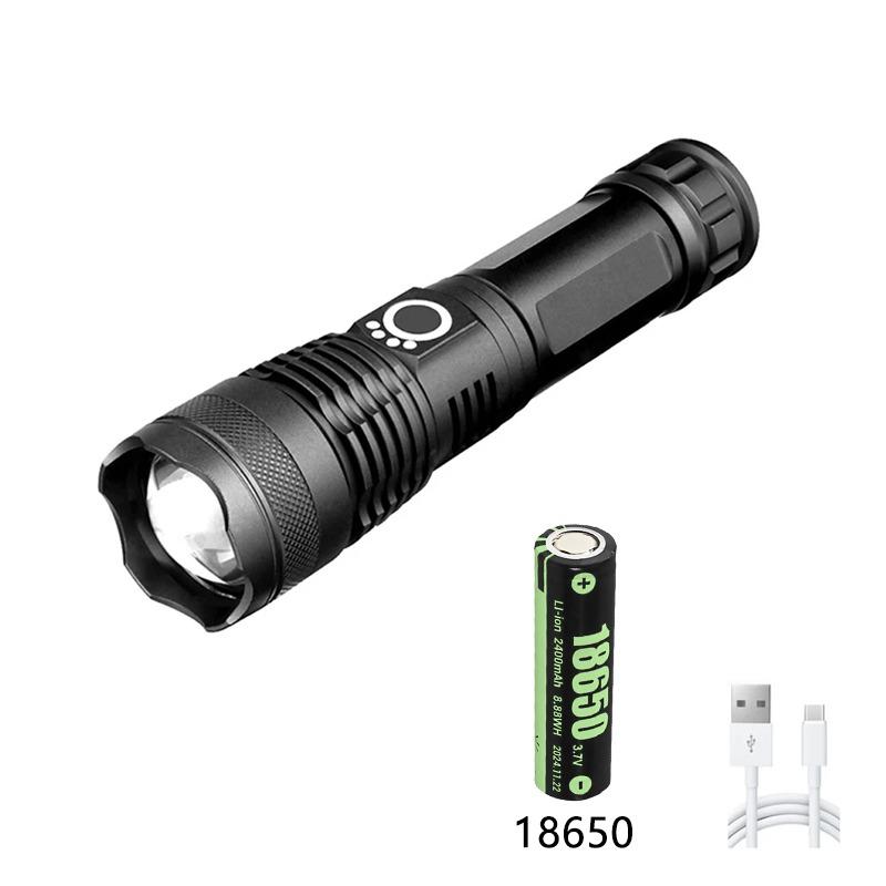 Portable 4 Core Led Flashlight Aluminum Alloy XHP70.2  XHP50.2 Usb Rechargeable Zoomable Lantern 18650 AAA Battery Hunting Torch