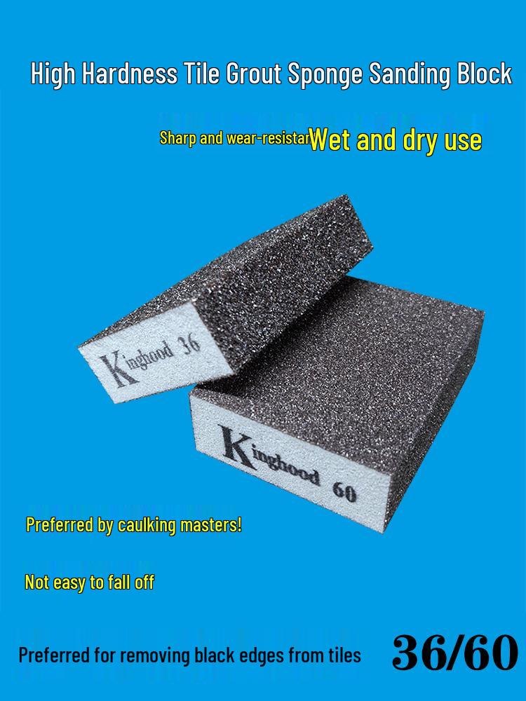 10-Piece Sponge Sandpaper Blocks for Joint Filling, Paint & Putty Removal, Woodworking, and Metal Polishing